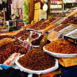 Roaming around Fez looking at these tasty sweets!
